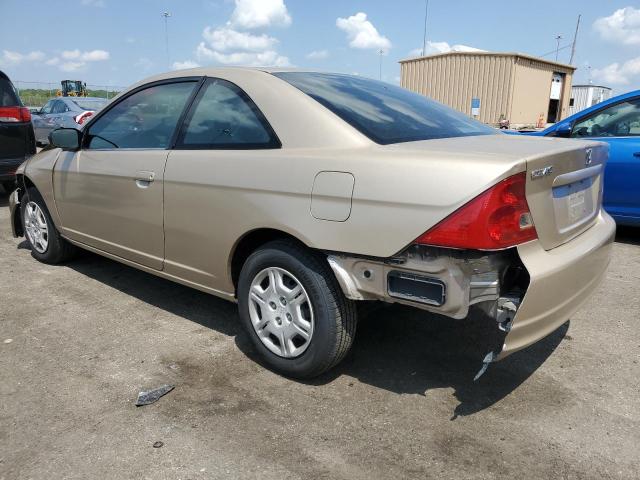 1HGEM22542L010872 - 2002 HONDA CIVIC LX BEIGE photo 4