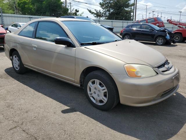 1HGEM22542L010872 - 2002 HONDA CIVIC LX BEIGE photo 8