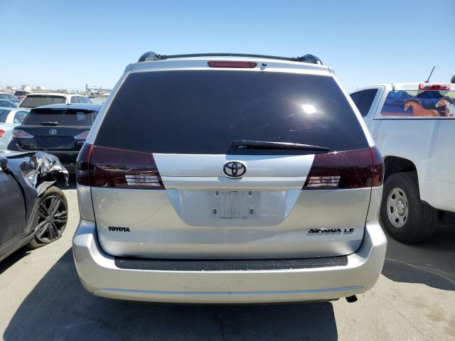 5TDZA22C44S046232 - 2004 TOYOTA SIENNA XLE SILVER photo 6