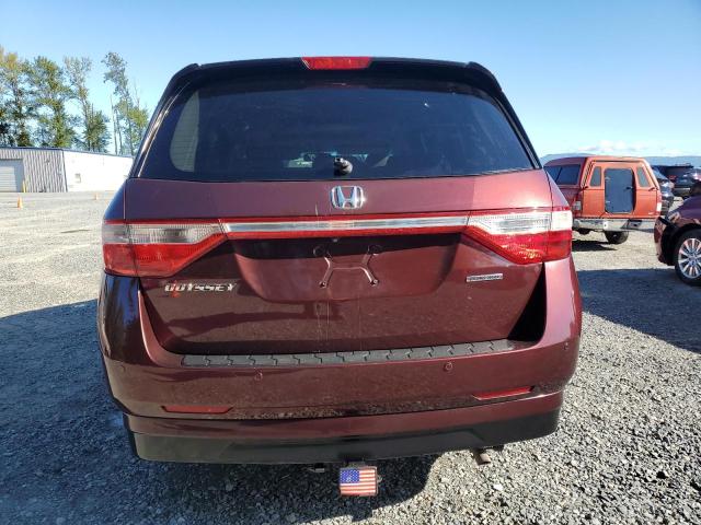 5FNRL5H99CB127706 - 2012 HOND ODYSSEY TOURING RED photo 6