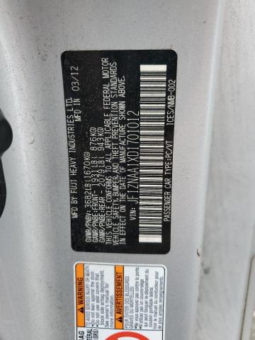 JF1ZNAA1XD1701012 - 2013 TOYOTA SCION FR-S 银色 照片 12