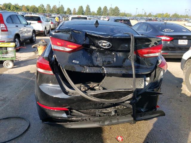 KMHD74LFXHU078208 - 2017 HYUNDAI ELANTRA SE BLACK photo 6