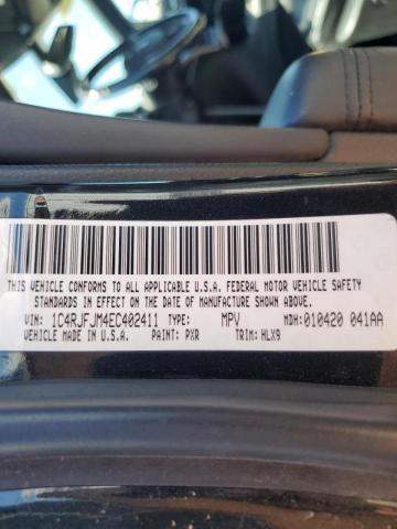 1C4RJFJM4EC402411 - 2014 JEEP GRAND CHER SUMMIT 黑色 照片 12