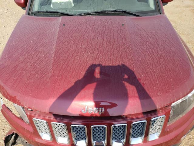 1C4NJDEB7HD176391 - 2017 JEEP COMPASS LATITUDE RED photo 11