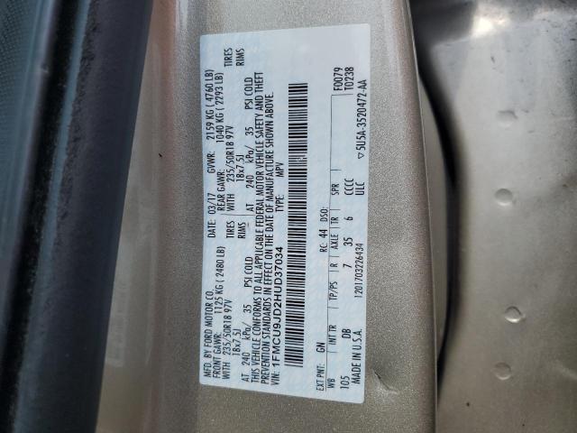 1FMCU9JD2HUD37034 - 2017 FORD ESCAPE TITANIUM Złoty zdjęcie 14