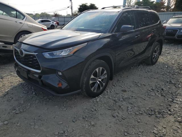 5TDHZRBH3LS050327 - 2020 TOYOTA HIGHLANDER XLE BLACK photo 1
