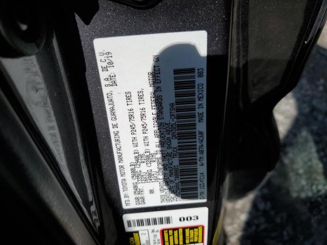 3TYSZ5ANXLT000003 - 2020 TOYOTA TACOMA ACCESS CAB ნაცრისფერი ფოტო 12