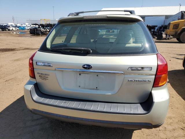 4S4BP61C267307410 - 2006 SUBARU LEGACY OUTBACK 2.5I TAN photo 6