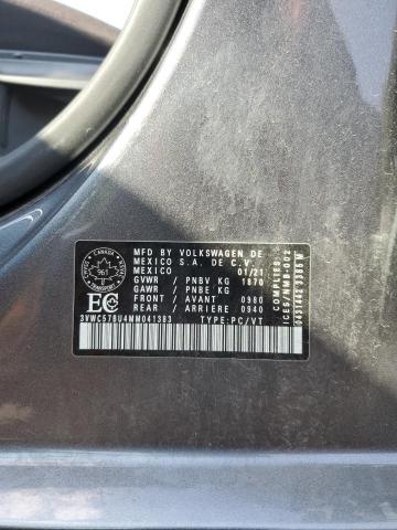 3VWC57BU4MM041383 - 2021 VOLKSWAGEN JETTA S GRAY photo 13