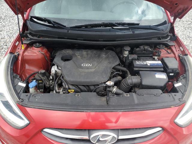 KMHCU5AEXFU225385 - 2015 HYUNDAI ACCENT GLS RED photo 11