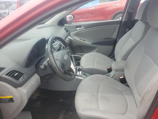 KMHCU5AEXFU225385 - 2015 HYUNDAI ACCENT GLS RED photo 7