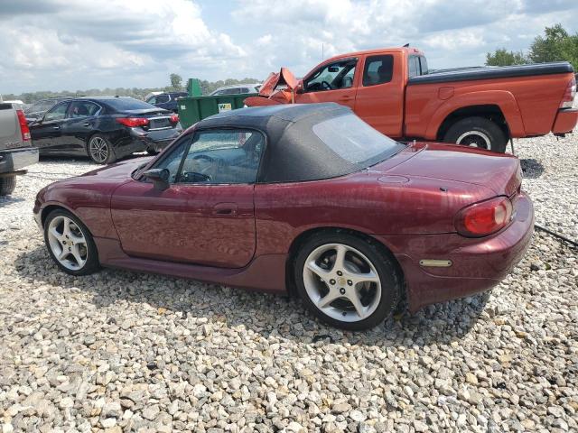 JM1NB353630300294 - 2003 MAZDA MX-5 MIATA BASE BURGUNDY photo 2
