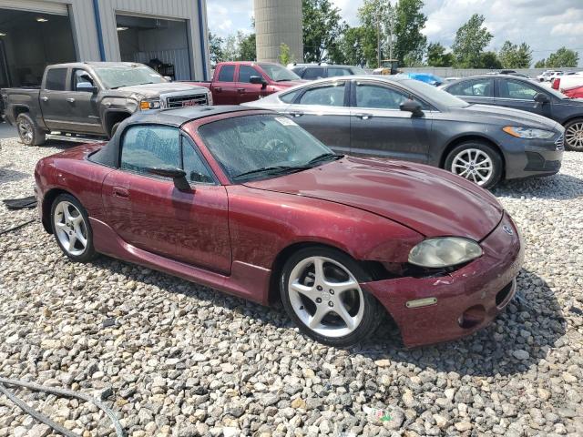 JM1NB353630300294 - 2003 MAZDA MX-5 MIATA BASE BURGUNDY photo 4