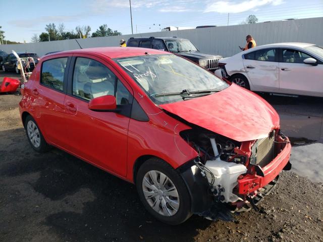 JTDKTUD33CD516054 - 2012 TOYOTA YARIS RED photo 4