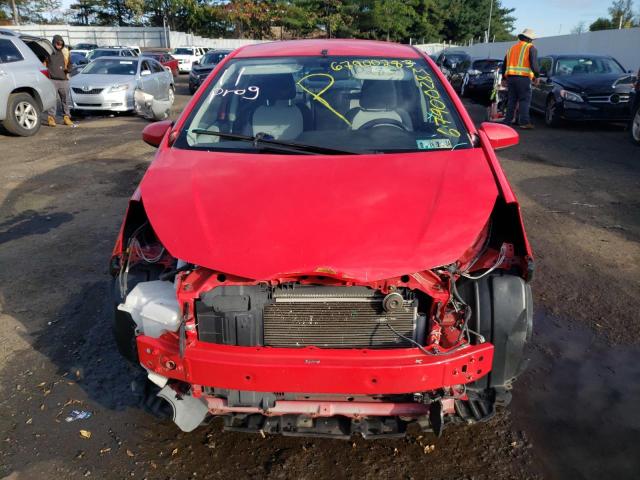 JTDKTUD33CD516054 - 2012 TOYOTA YARIS RED photo 5