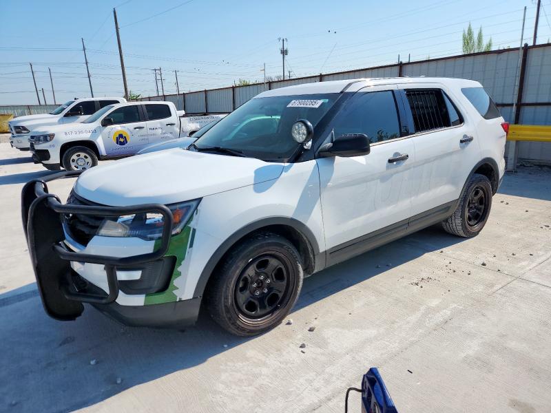 1FM5K8AR1KGA31646 - 2019 FORD EXPLORER POLICE INTERCEPTOR WHITE photo 1