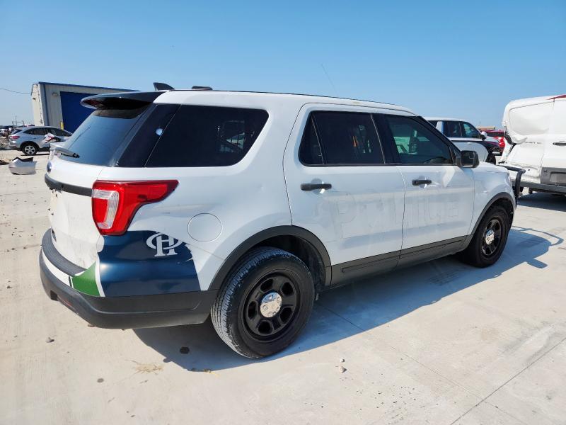 1FM5K8AR1KGA31646 - 2019 FORD EXPLORER POLICE INTERCEPTOR WHITE photo 3