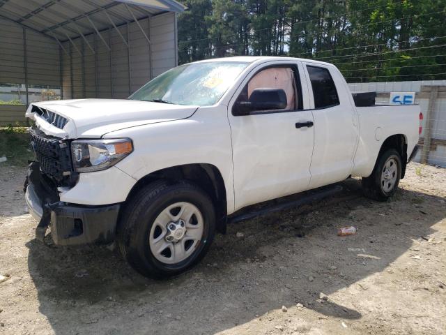 5TFUM5F19KX082050 - 2019 TOYOTA TUNDRA DOUBLE CAB SR/SR5 WHITE photo 1