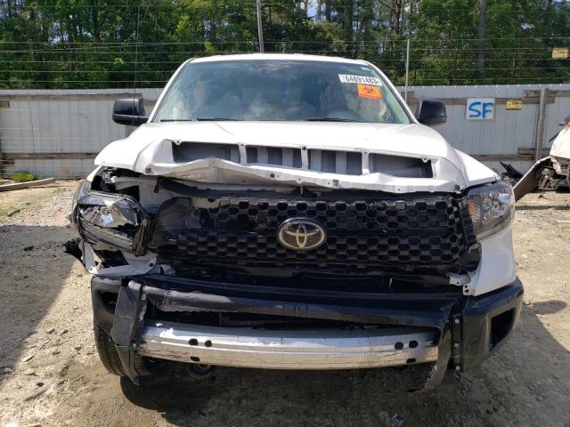 5TFUM5F19KX082050 - 2019 TOYOTA TUNDRA DOUBLE CAB SR/SR5 WHITE photo 5