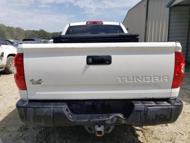 5TFUM5F19KX082050 - 2019 TOYOTA TUNDRA DOUBLE CAB SR/SR5 WHITE photo 6
