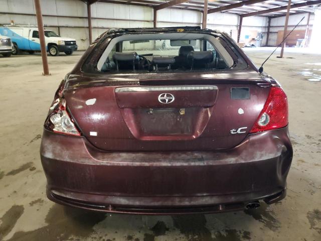 JTKDE177050017845 - 2005 TOYOTA SCION TC BURGUNDY photo 6