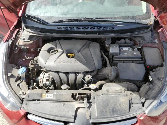 5NPDH4AE5FH631222 - 2015 HYUNDAI ELANTRA SE RED photo 11