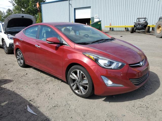 5NPDH4AE5FH631222 - 2015 HYUNDAI ELANTRA SE RED photo 4