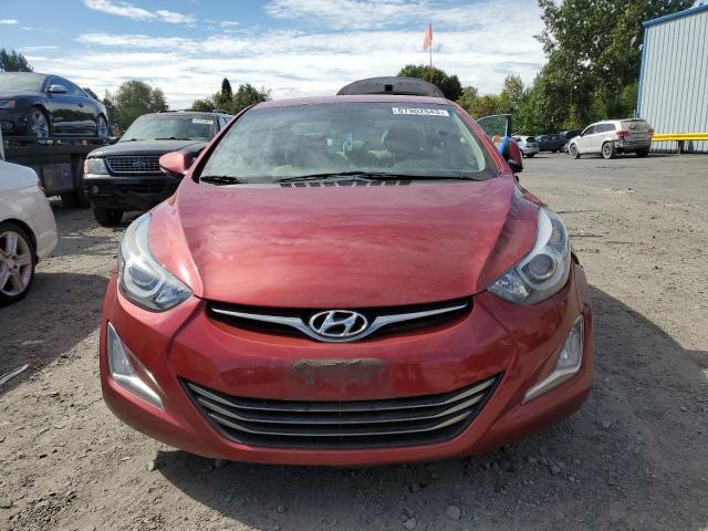 5NPDH4AE5FH631222 - 2015 HYUNDAI ELANTRA SE RED photo 5