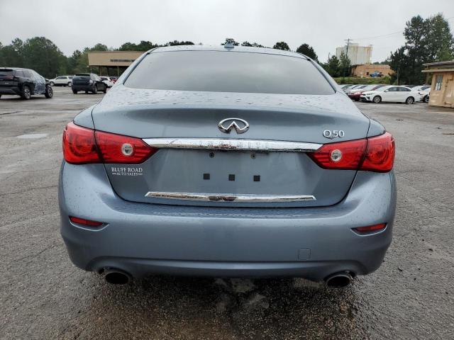 JN1BV7AP0FM334290 - 2015 INFINITI Q50 BASE BLUE photo 6