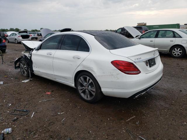 55SWF4KB0FU063820 - 2015 MERCEDES-BENZ C300 300 4MATIC WHITE photo 2