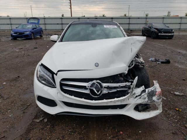 55SWF4KB0FU063820 - 2015 MERCEDES-BENZ C300 300 4MATIC WHITE photo 5