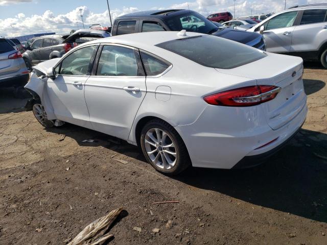 3FA6P0H70LR129177 - 2020 FORD FUSION SE WHITE photo 2