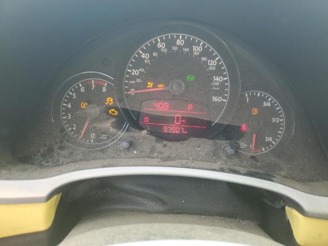 3VWJP7AT4CM640292 - 2012 VOLKSWAGEN BEETLE YELLOW photo 9