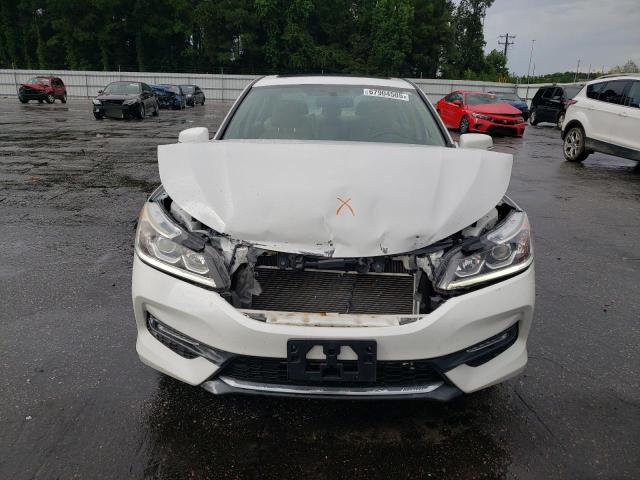 1HGCR2F80GA005233 - 2016 HONDA ACCORD EXL Білий фото 5