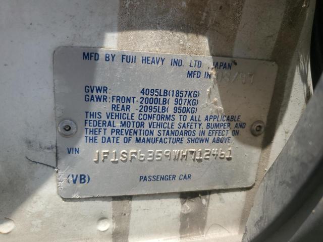 JF1SF6359WH712461 - 1998 SUBARU FORESTER L WHITE photo 12