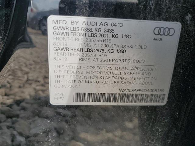 WA1LFAFP4DA095159 - 2013 AUDI Q5 PREMIUM PLUS BLACK photo 12