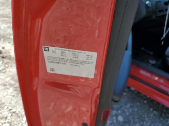 2G1WG5EK8B1111912 - 2011 CHEVROLET IMPALA LT 红色 照片 12