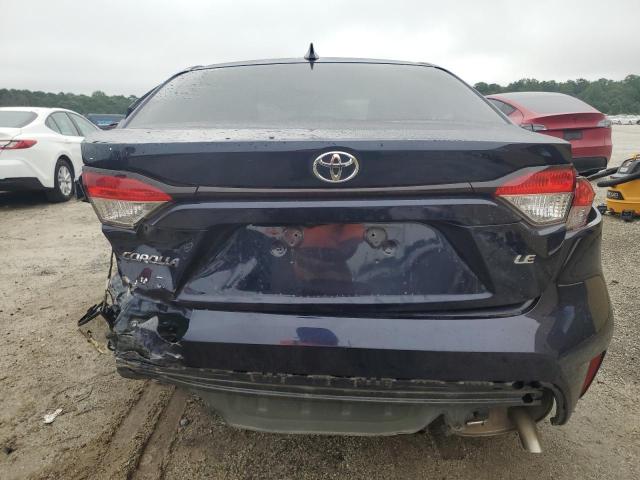 JTDEPRAE3LJ114430 - 2020 TOYOTA COROLLA LE BLUE photo 6