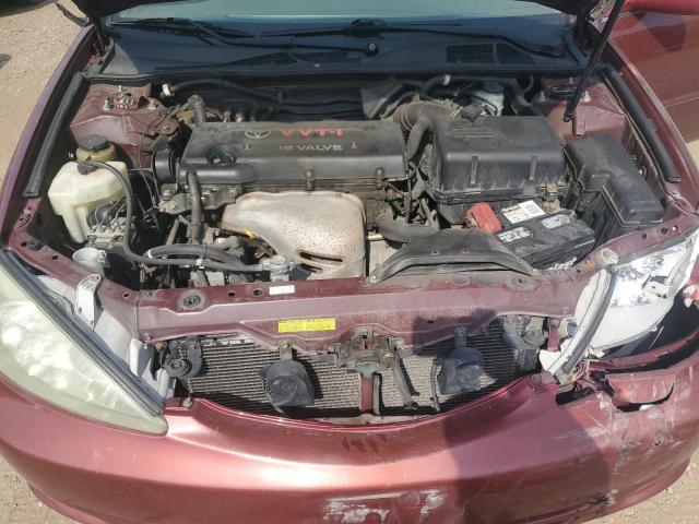 4T1BE32K74U324289 - 2004 TOYOTA CAMRY LE MAROON photo 11