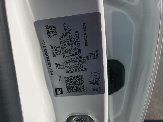1GCGSBEC0R1276225 - 2024 CHEVROLET COLORADO WHITE photo 12