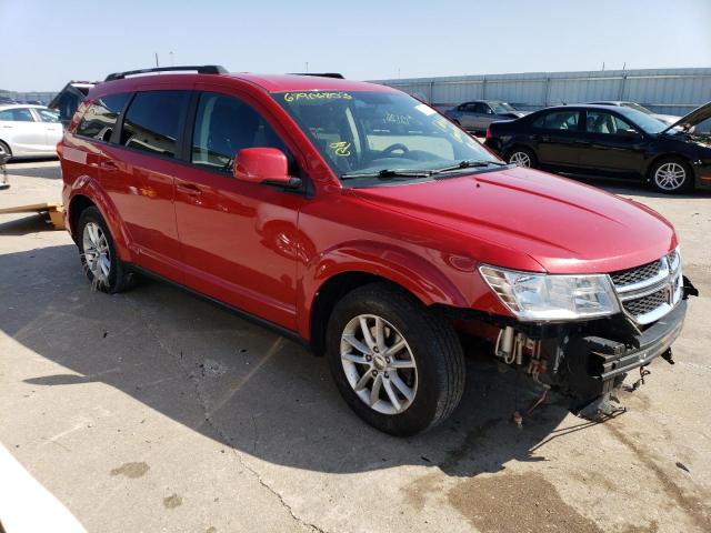 3C4PDCBB8ET180518 - 2014 DODGE JOURNEY SXT RED photo 4