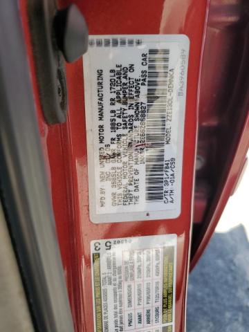 1NXBR32E66Z668827 - 2006 TOYOTA COROLLA CE RED photo 12