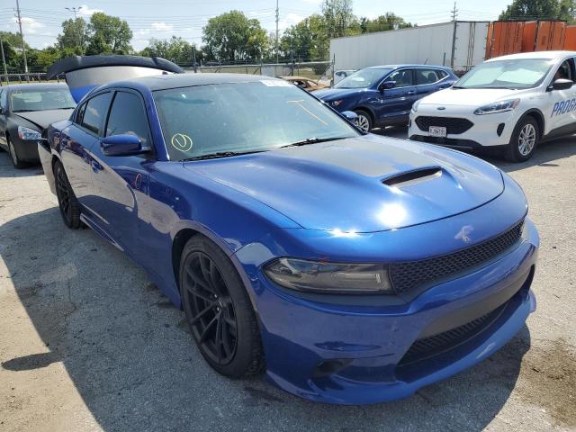 2C3CDXGJ5JH172986 - 2018 DODGE CHARGER R/T 392 BLUE photo 4