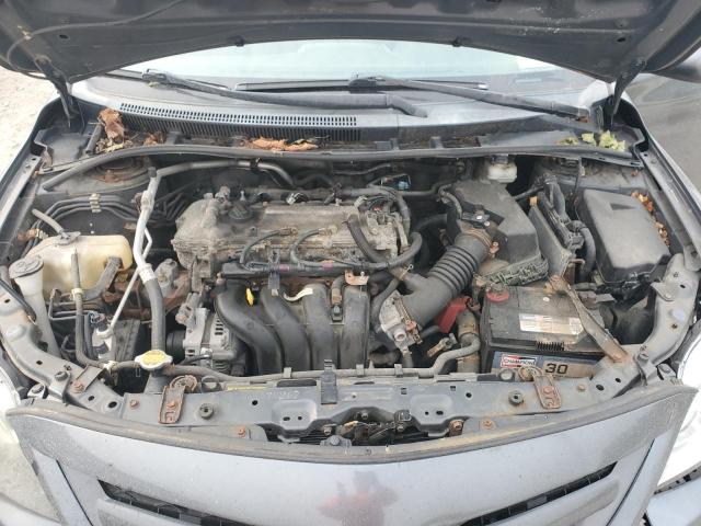 2T1BU4EE3BC692255 - 2011 TOYOTA COROLLA BASE GRAY photo 11