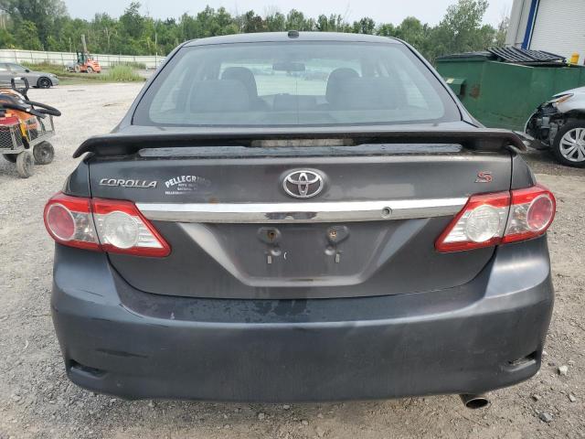 2T1BU4EE3BC692255 - 2011 TOYOTA COROLLA BASE GRAY photo 6