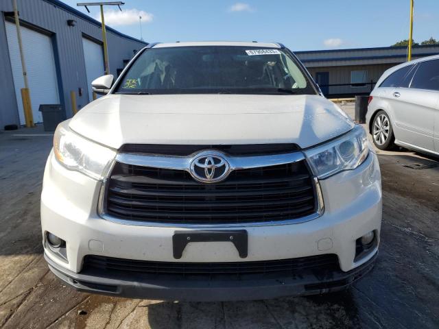 5TDJKRFH8ES032294 - 2014 TOYOTA HIGHLANDER XLE WHITE photo 5