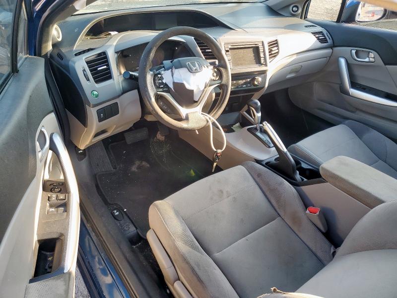 2HGFG3B89CH507409 - 2012 HONDA CIVIC EX BLUE photo 8