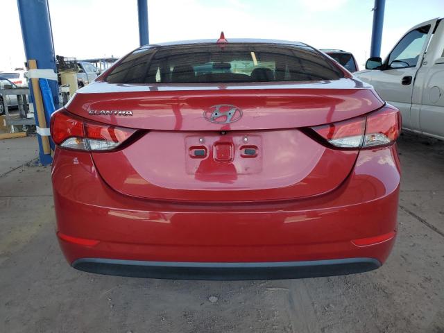 KMHDH4AE2EU166849 - 2014 HYUNDAI ELANTRA SE RED photo 6