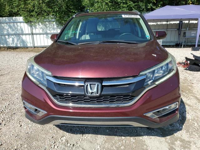 2HKRM3H76GH543557 - 2016 HONDA CR-V EXL BURGUNDY photo 5