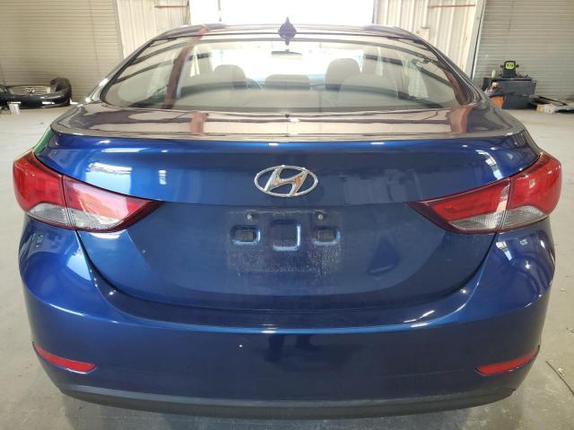 5NPDH4AE6GH786248 - 2016 HYUNDAI ELANTRA SE BLUE photo 6